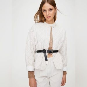 Aritzia Wilfred Free Quilted Bomber Jacket